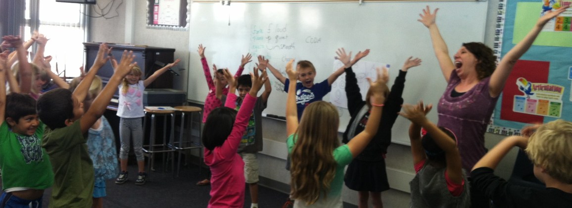 Jubilation Fellow Beth Sussman with students