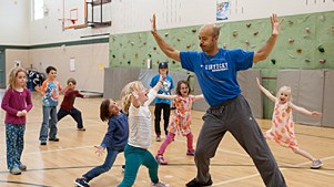 Jubilation Fellow Chris Daigre with students