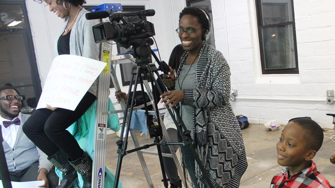 Jubilation Fellow Kathy Harrison with students