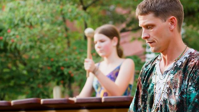 Jubilation Fellow Ryan Anderson with student