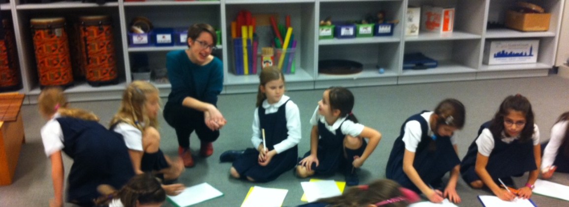 Jubilation Fellow Sarah Taylor Ellis with students