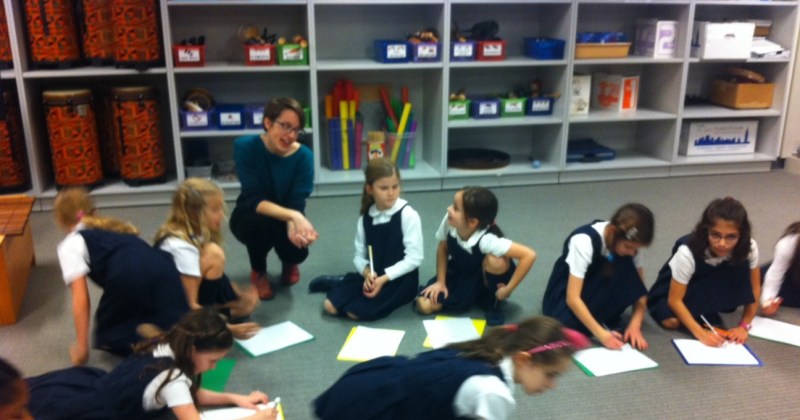 Jubilation Fellow Sarah Taylor Ellis with students