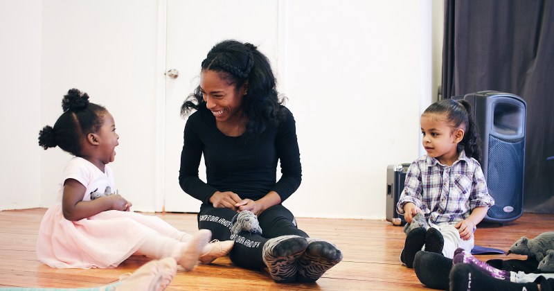 Jubilation Fellow Shirel Jones with students